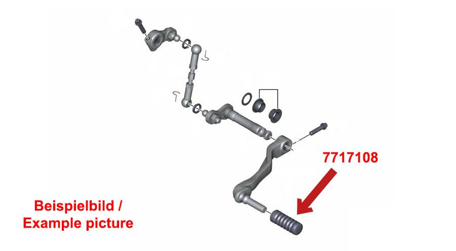 BMW K1600GT & K1600GTL Caoutchouc de rechange pour levier de vitesse au pied