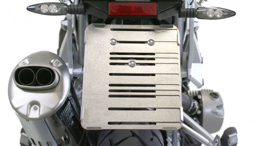 BMW F450GS Équerre réglable en acier inoxydable pour plaque d'immatriculation
