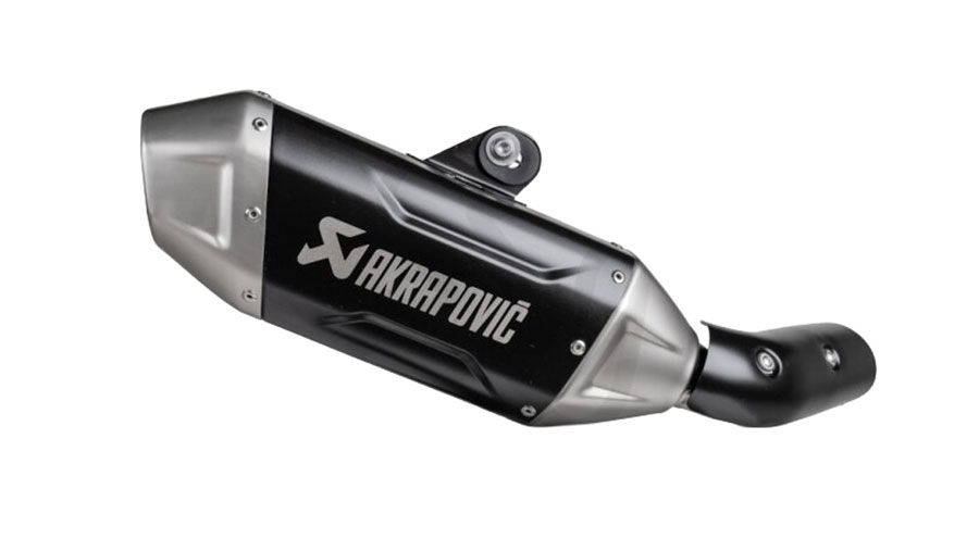 BMW F450GS Échappement Akrapovic Acier Inoxydable Noir