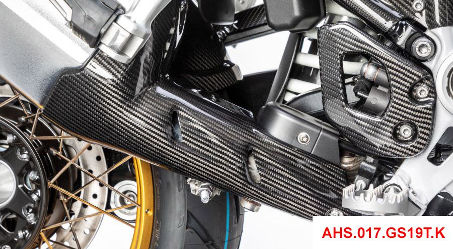 BMW R 1250 GS & R 1250 GS Adventure Bouclier-faible de l'échappement de la chaleur en carbone
