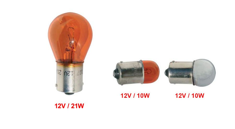 Ampoule de clignotant pour BMW R1100RT, R1150RT