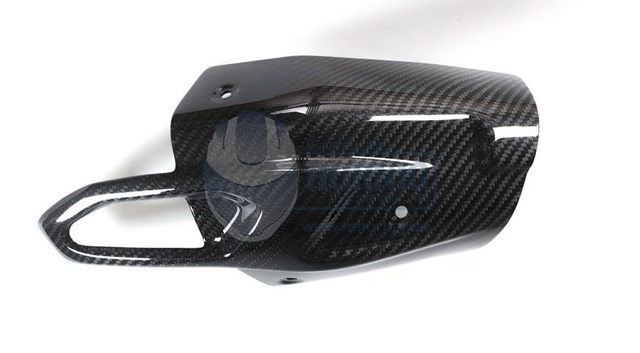 BMW S 1000 XR (2015-2019) Bouclier-faible de l'échappement de la chaleur en carbone