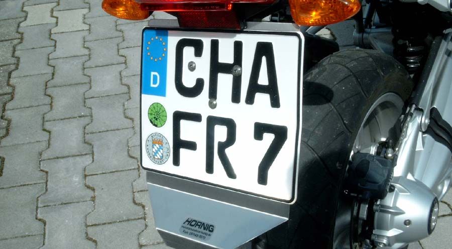BMW F650GS (08-12), F700GS & F800GS (08-18) Déflecteur pour plaque d'immatriculation