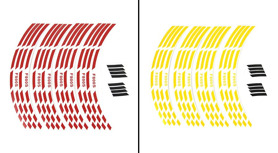 BMW F800S, F800ST & F800GT Autocollants de Jante F800S