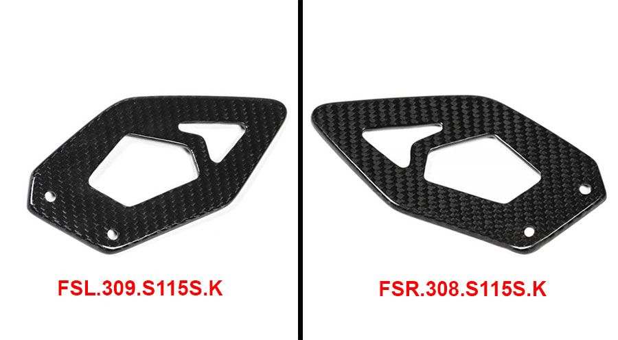 BMW S1000RR (2009-2018) Protège Talon en Fibre de Carbone