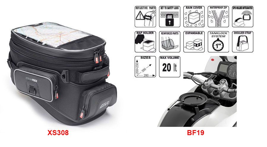 BMW G 650 GS Sacoche de réservoir XS308