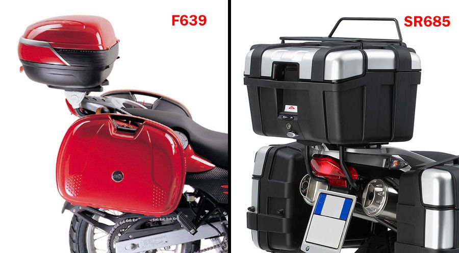 BMW G 650 GS Montage de la valise
