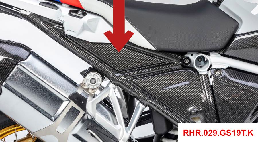 BMW R 1250 GS & R 1250 GS Adventure Protège Sous-Cadre en Carbone, côté droit