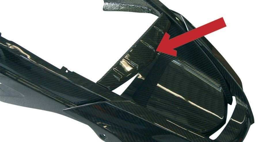 BMW R1200GS (04-12), R1200GS Adv (05-13) & HP2 Conduit d'air en Carbone