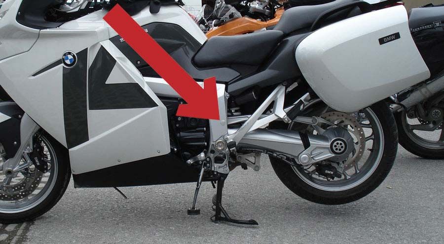 BMW K1200GT (2006-2008) Couvercle de châssis