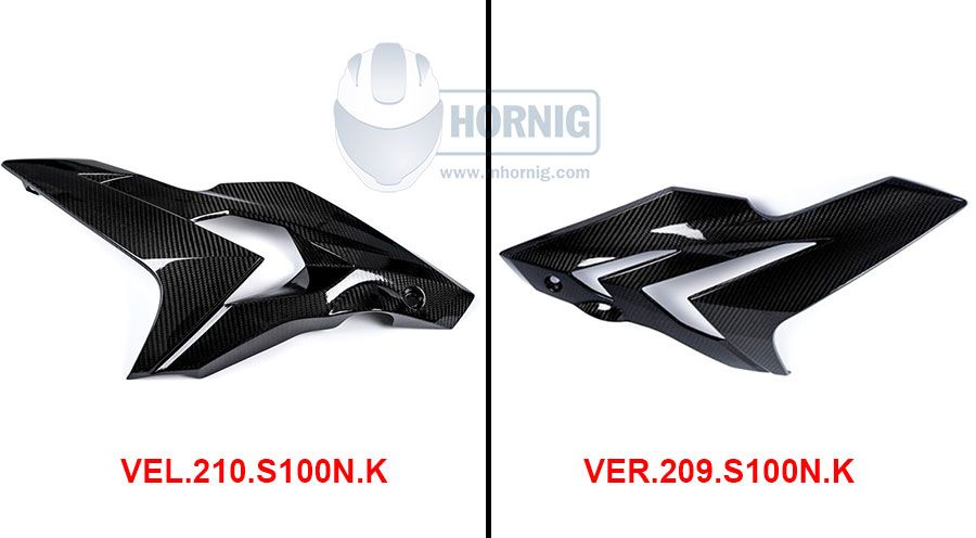 BMW S1000R (2014-2020) Carbon Panneaux latéraux de carénage