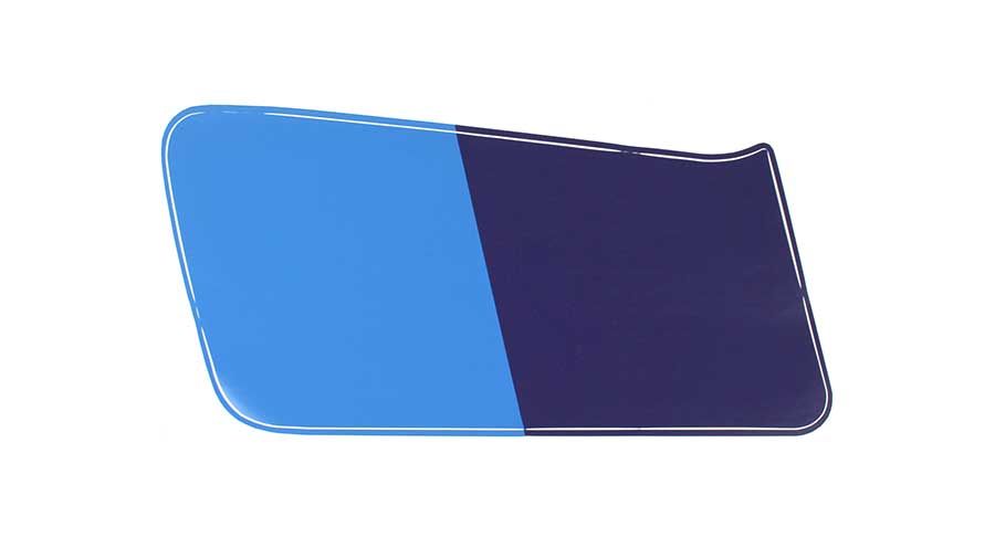 BMW R 100 Autocollant bleu-violet côté gauche