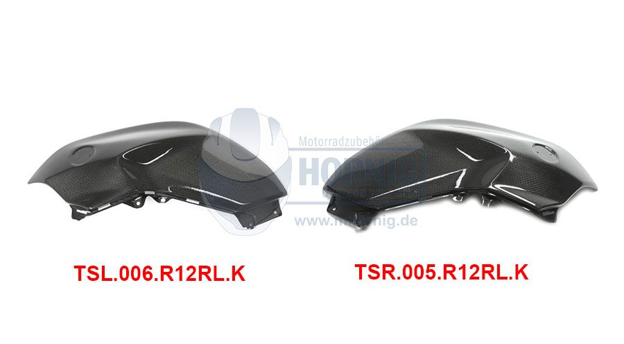 BMW R 1200 R, LC (2015-2018) Couvercle Latéral du Réservoir en Carbone