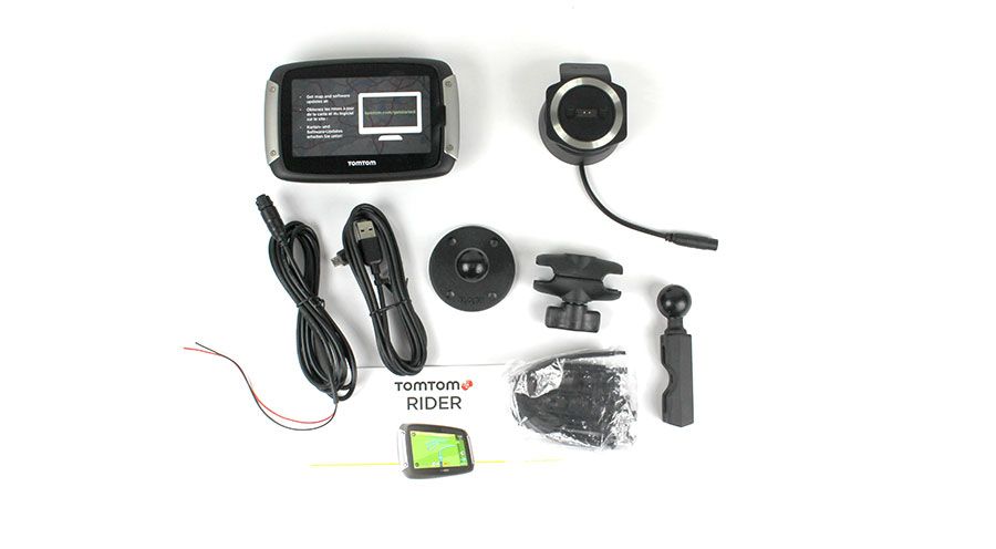 Support GPS TomTom RAM - Kit alimenté et câble pour GPS Rider 40