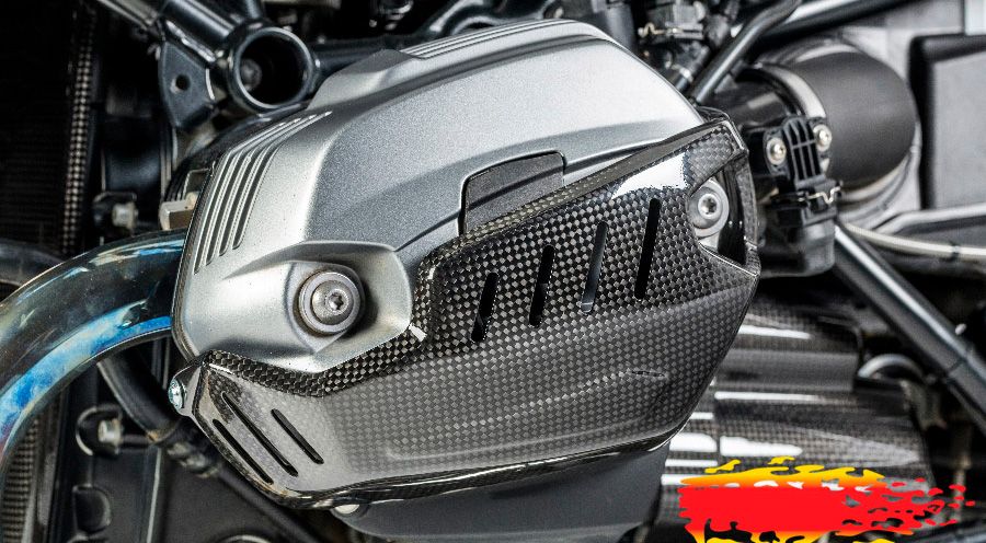 BMW R nine T Couvercle Rocker en Carbone, côté gauche