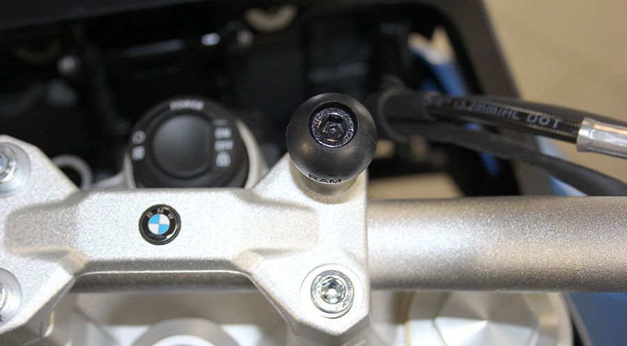 Support GPS Moto BMW R1200G/R1250GS - En Alliage D'aluminium Noir, Fixation Facile Au-dessus Du Compteur