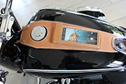 Panneau de réservoir en cuir avec poche pour smartphone pour BMW R18